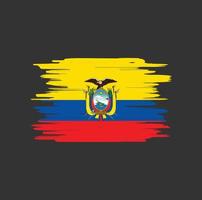 ecuador vlag penseelstreken vector