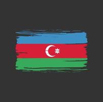 azerbeidzjaanse vlag penseelstreek. nationale vlag vector