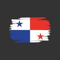 panama vlag penseelstreken. vlag van het nationale land vector