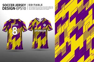 voetbal trui sjabloon. jersey printen en sublimatie ontwerpen voor voetbalteams vector