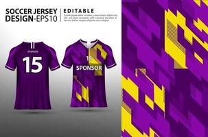 voetbal trui sjabloon. jersey printen en sublimatie ontwerpen voor voetbalteams vector