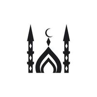 islamitisch logo, moskee vector