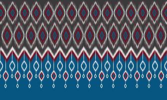 geometrische etnische oosterse ikat patroon traditioneel ontwerp voor achtergrond,tapijt,behang,kleding,inwikkeling,batik,stof,vector illustration.embroidery stijl. vector