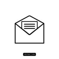 envelop pictogram vector - teken of symbool