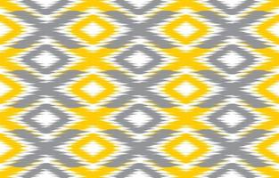 mooie etnische abstracte ikat-kunst. gele naadloze patroon in tribal, folk borduurwerk, Azteekse chevron art ornament print.design voor tapijt, behang, kleding, inwikkeling, stof. vector