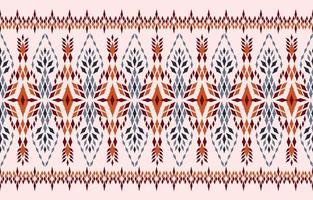 mooie etnische abstracte ikat-kunst. naadloze patroonchevron in tribale, folkborduurruit en Mexicaanse stijl. Azteekse geometrische kunst ornament print. ontwerp voor tapijt, behang, verpakking vector