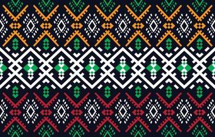 etnische abstracte stof. naadloze patroon in tribal, Afrikaanse wax print kitenge bloemmotieven vector. Azteekse geometrische kunst ornament.design voor tapijt, behang, kleding, inwikkeling, stof, hoes, jurk vector