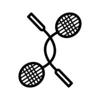 variaties van badminton icoon vector