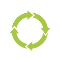 recycle pictogram. recycle recycling symbool. vectorillustratie. geïsoleerd op een witte achtergrond. vector