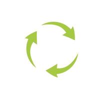 recycle pictogram. recycle recycling symbool. vectorillustratie. geïsoleerd op een witte achtergrond. vector