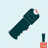 stun gun icoon vector