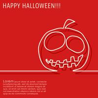 Happy halloween-kaart vector