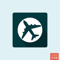 Vliegtuig pictogram geïsoleerd vector