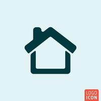 Home Icon minimaal ontwerp vector