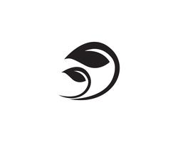 bladgroen natuur logo en symbool sjabloon vector