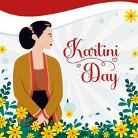 kartini dag achtergrond vector