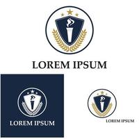 universiteitsacademie school en cursus logo ontwerpsjabloon vector