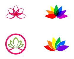 Lotusbloembord voor wellness, spa en yoga. Vector illustratie ..