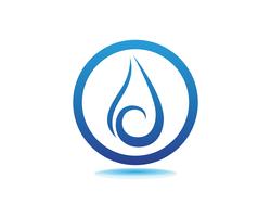 waterdruppel Logo Template vector illustratie ontwerp