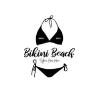 lingerie winkel logo, dames ondergoed beha. bikini logo ontwerp vector