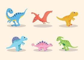 dinosaurussen vector set