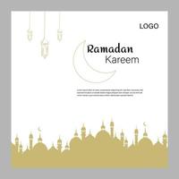 ramadan creatieve verkoop en super aanbieding social media post vector