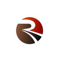 letter R cirkel logo ontwerpsjabloon concept vector