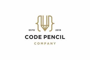 pen code slim onderwijs logo vector icon
