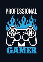 professionele gamer-ontwerpsjabloon vector