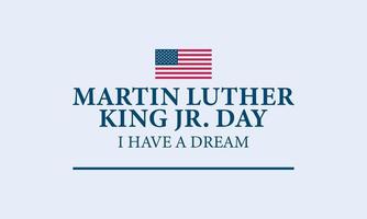 verenigde staten van amerika martin luther king jr. dag achtergrondontwerp. vector