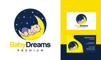 schattige baby logo ontwerp vector