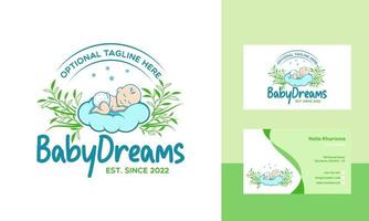 schattige baby logo ontwerp vector