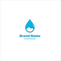 water natuur logo-ontwerpelement sjabloon. vector logo