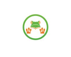 groene kikker symbolen logo sjabloon vector