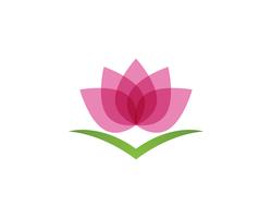 Lotus-schoonheidsteken voor Wellness, Kuuroord en Yoga. Vector illustratie