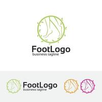 voet vector logo sjabloon