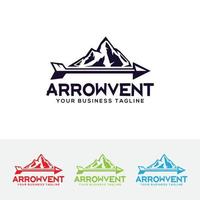 avontuur pijl logo concept vector