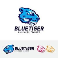 tijger hoofd logo ontwerp vector