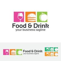 logo-ontwerp voor eten en drinken vector