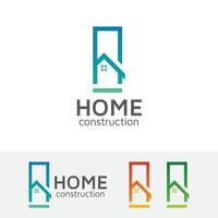 architectuur huis logo ontwerp vector