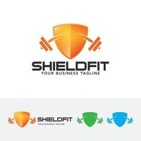 schild fitness vector logo sjabloon