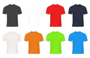 mockup tshirt realistische kleur... vector