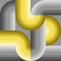 abstract patroon achtergrond grijs geel verloop pijp vorm vector