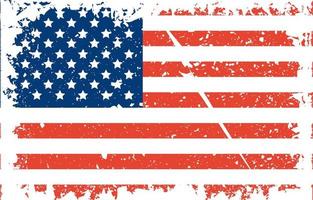 noodlijdende Amerikaanse vlag vector