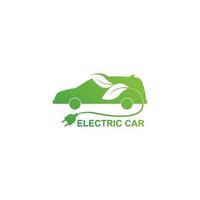 elektrische auto groene auto vectorillustratie vector