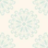 fantasie naadloos patroon met decoratieve mandala. abstracte ronde doodle bloem achtergrond. bloemen geometrische cirkel. vector