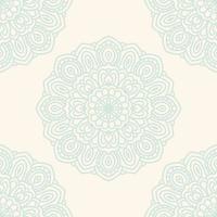 fantasie naadloos patroon met decoratieve mandala. abstracte ronde doodle bloem achtergrond. bloemen geometrische cirkel. vector