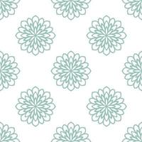 fantasie naadloos patroon met decoratieve mandala. abstracte ronde doodle bloem achtergrond. bloemen geometrische cirkel. vector