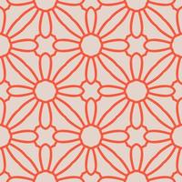 abstracte naadloze patroon met mandala bloem. mozaïek, tegel, polka dot. bloemen achtergrond. vector