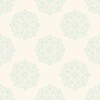 fantasie naadloos patroon met decoratieve mandala. abstracte ronde doodle bloem achtergrond. bloemen geometrische cirkel. vector